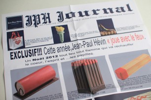 プレス発表の際に用意された『ジャンポールエヴァン（JPH）ジャーナル』。素敵なアイディア！