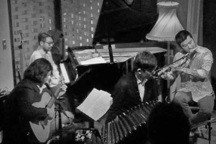 林正樹(p)、北村聡（bandoneon）、サイゲンジ（g.vo.fl）と共演