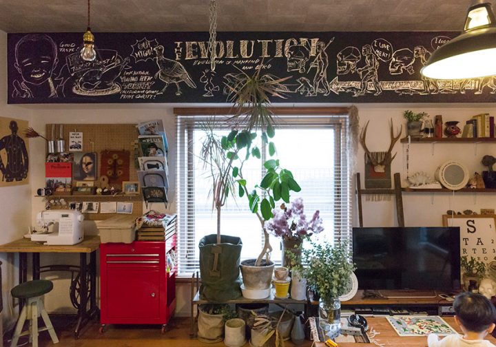 dacapo×TOKOSIE梁に描いたサインアートで 自分らしい空間に